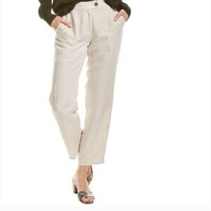 Brochu Walker Manor Linen Blend Cream Sand Pant Medium